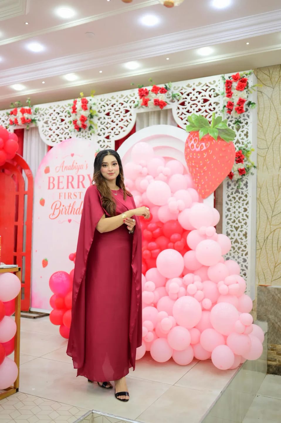Customer photo review of Elegant Floor-Length Maxi Dress