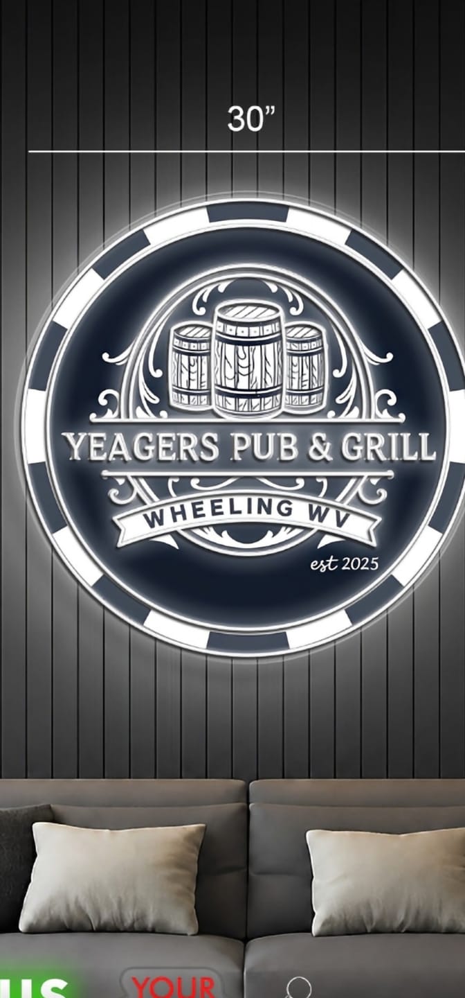 Customer photo review of YEAGERS PUB & GRILL | LED Neon Sign