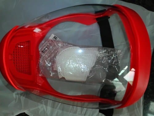 Customer photo review of Visière de protection intégrale anti-buée