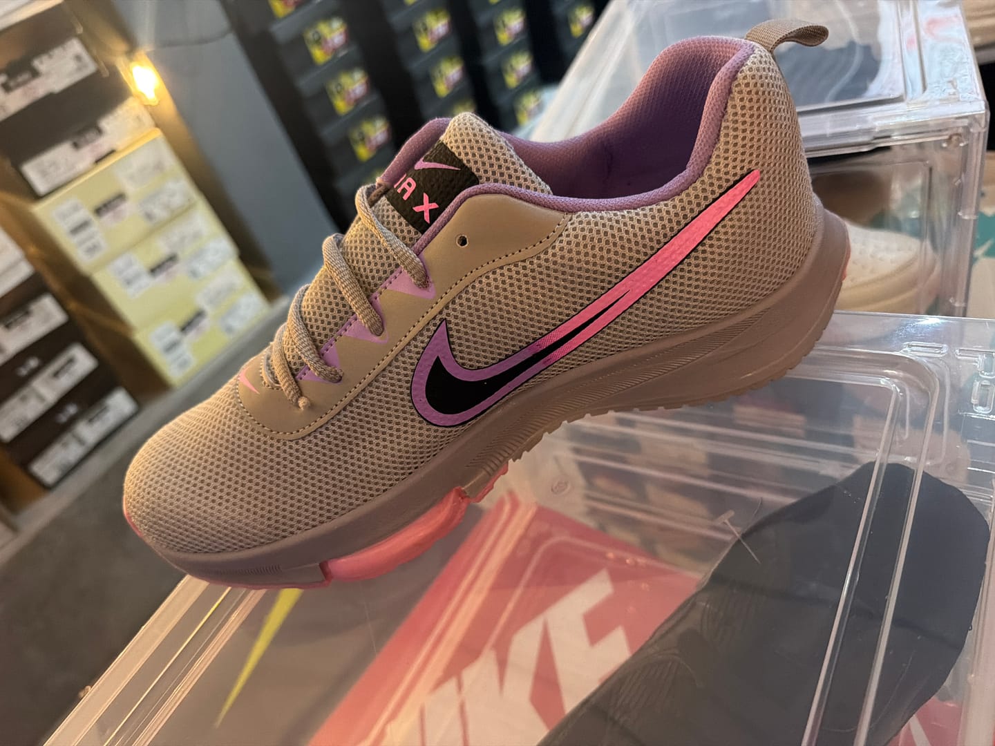 Customer photo review of Paq 6 Pares Tenis 025 Plata Lila Rosa 22/25.5