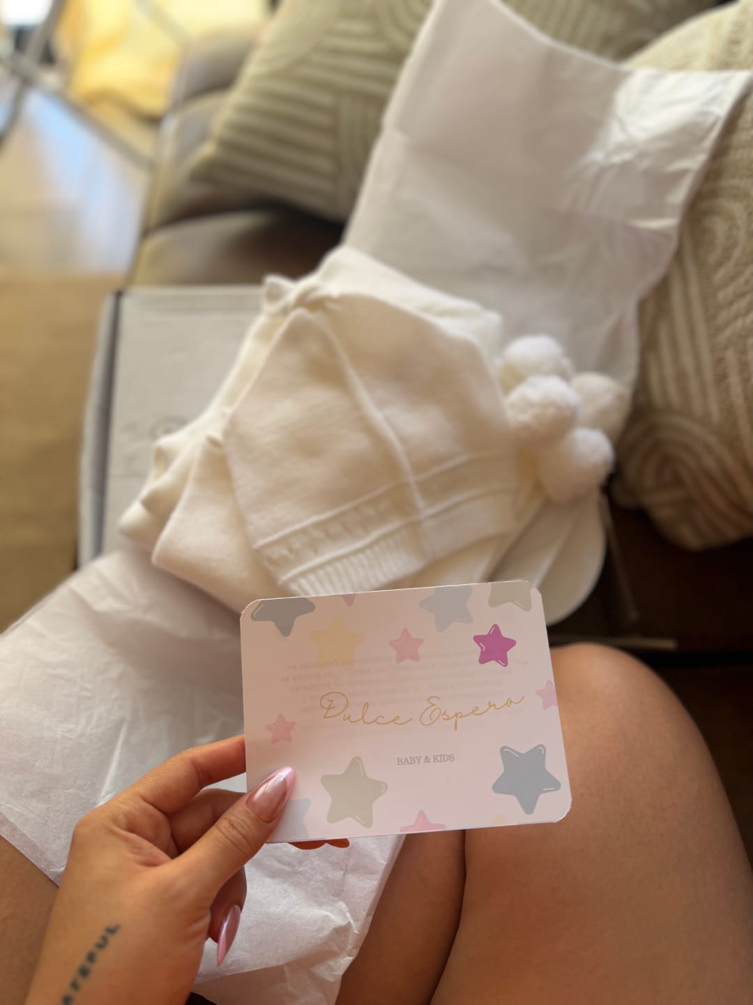 Customer photo review of Kit de bienvenida tejido personalizado Sweet