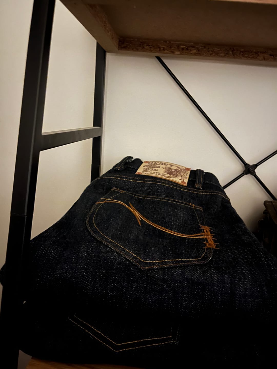 Customer photo review of 19.5OZ Heavyweight Series 701 Straight-Fit jeans-Desized
