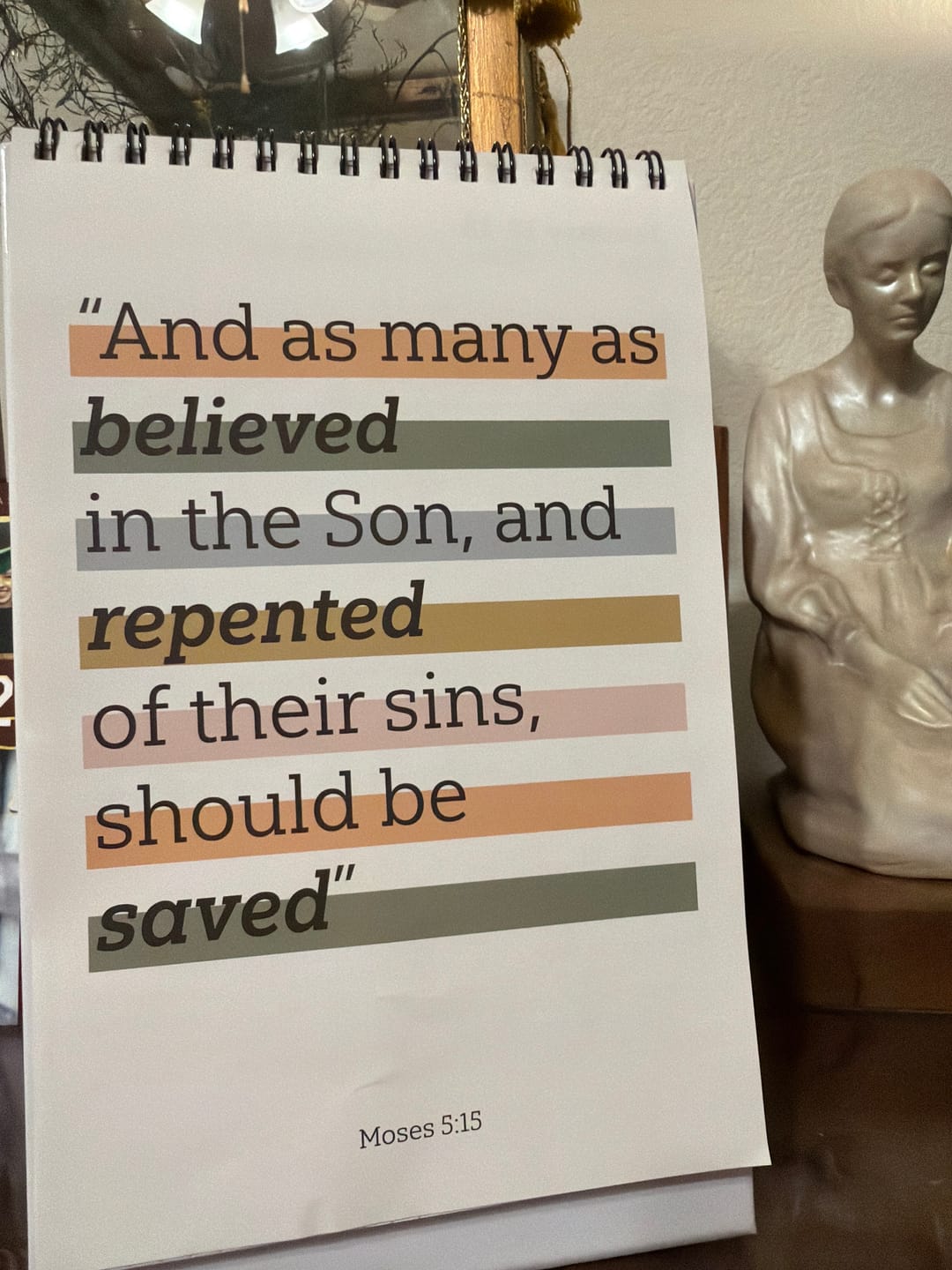 Customer photo review of Essential Conversations Flipbook for Families from the New Testament 2027 | Aligned with Come, Follow Me
