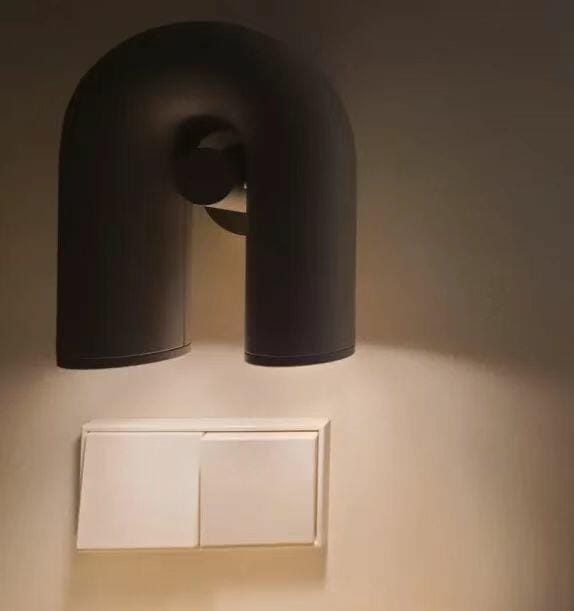 Customer photo review of Swivel U-Shape Wall Light, Terracotta or Black, Integrated LED
