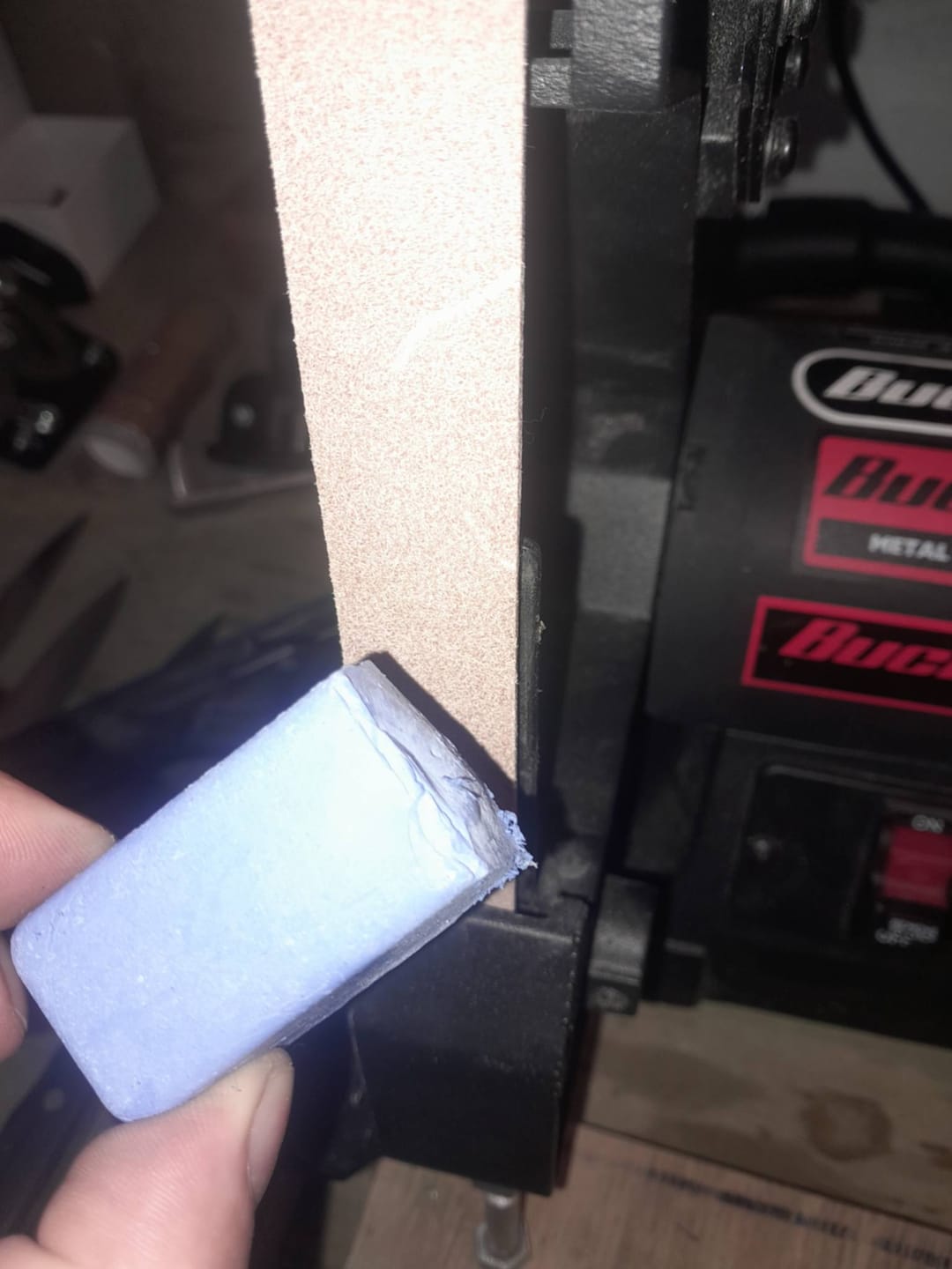 Customer photo review of Japan D-36 Mini-Bar Blue Stainless Steel Polishing Compound
