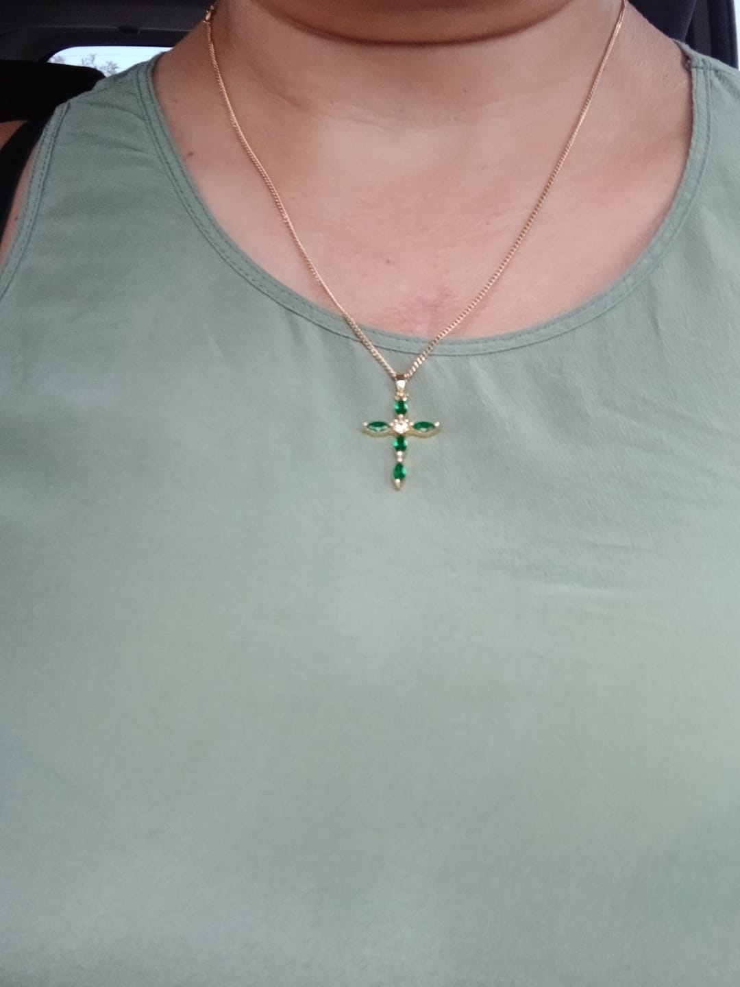 Customer photo review of Collier Chrétien Prière Femme