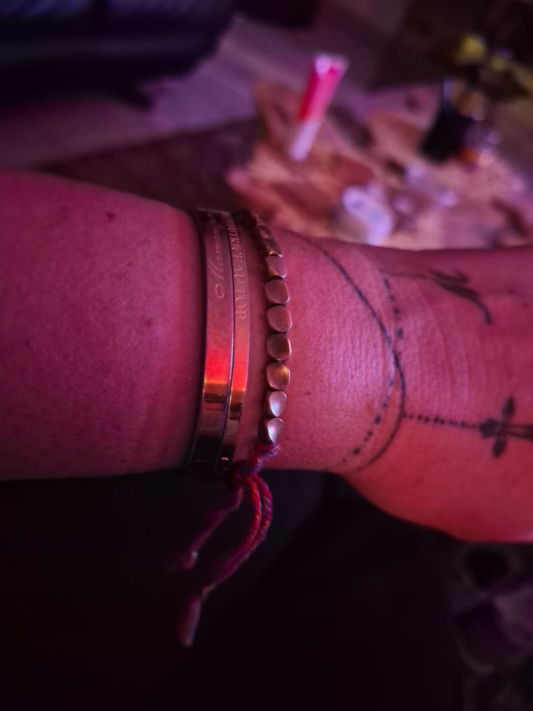 Customer photo review of Bracelet Tibétain Porte-Bonheur