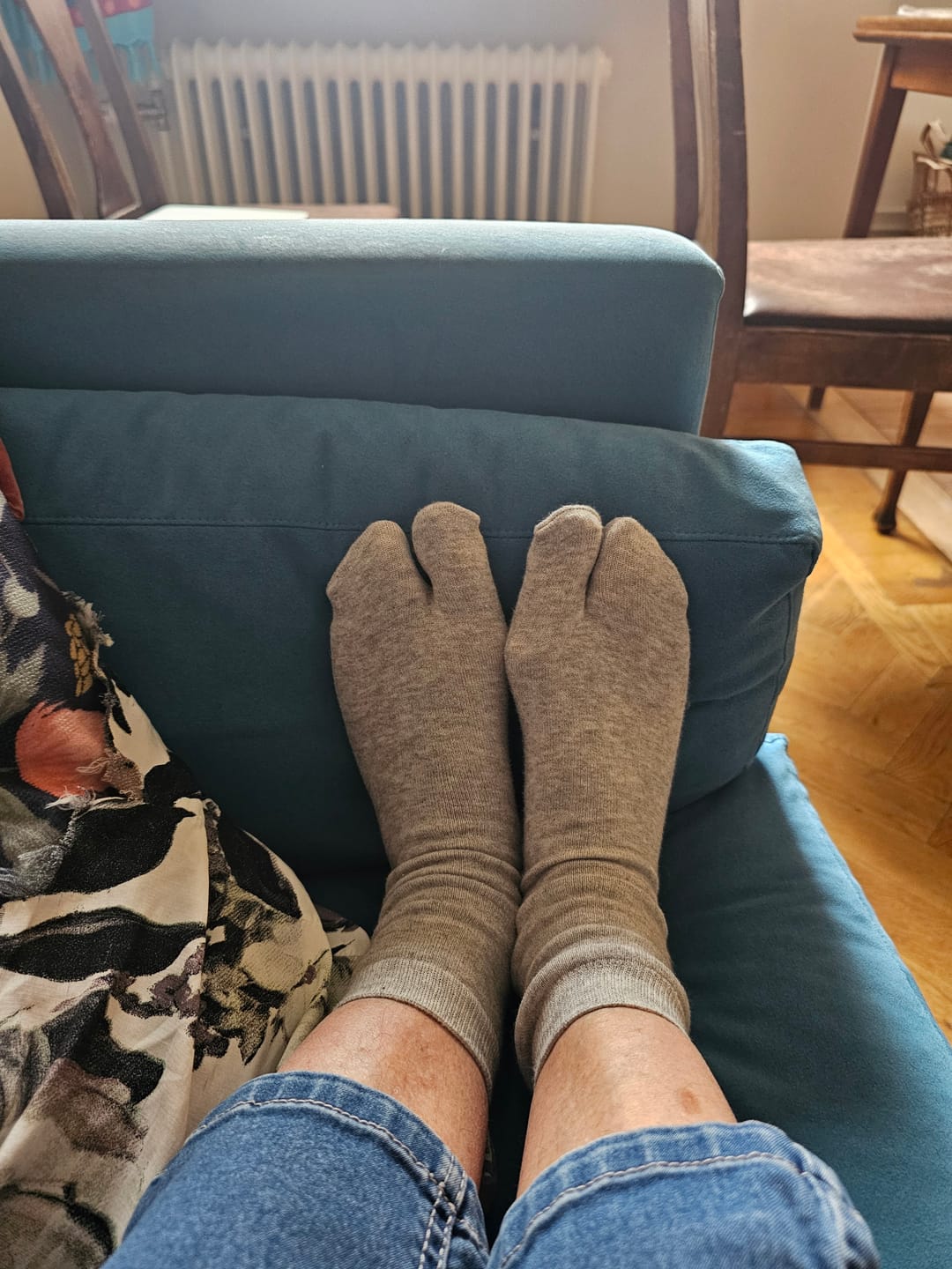 Customer photo review of Förpackning med 3 par japanska Tabi-strumpor