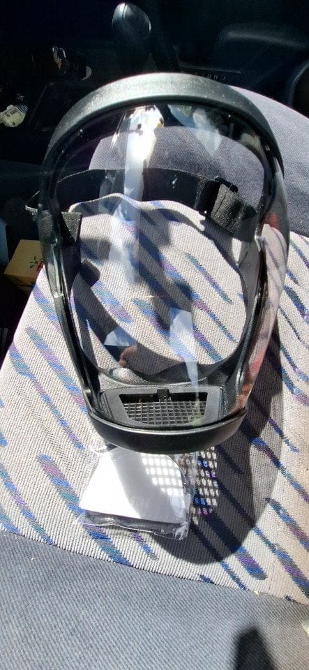 Customer photo review of Visière de protection intégrale anti-buée