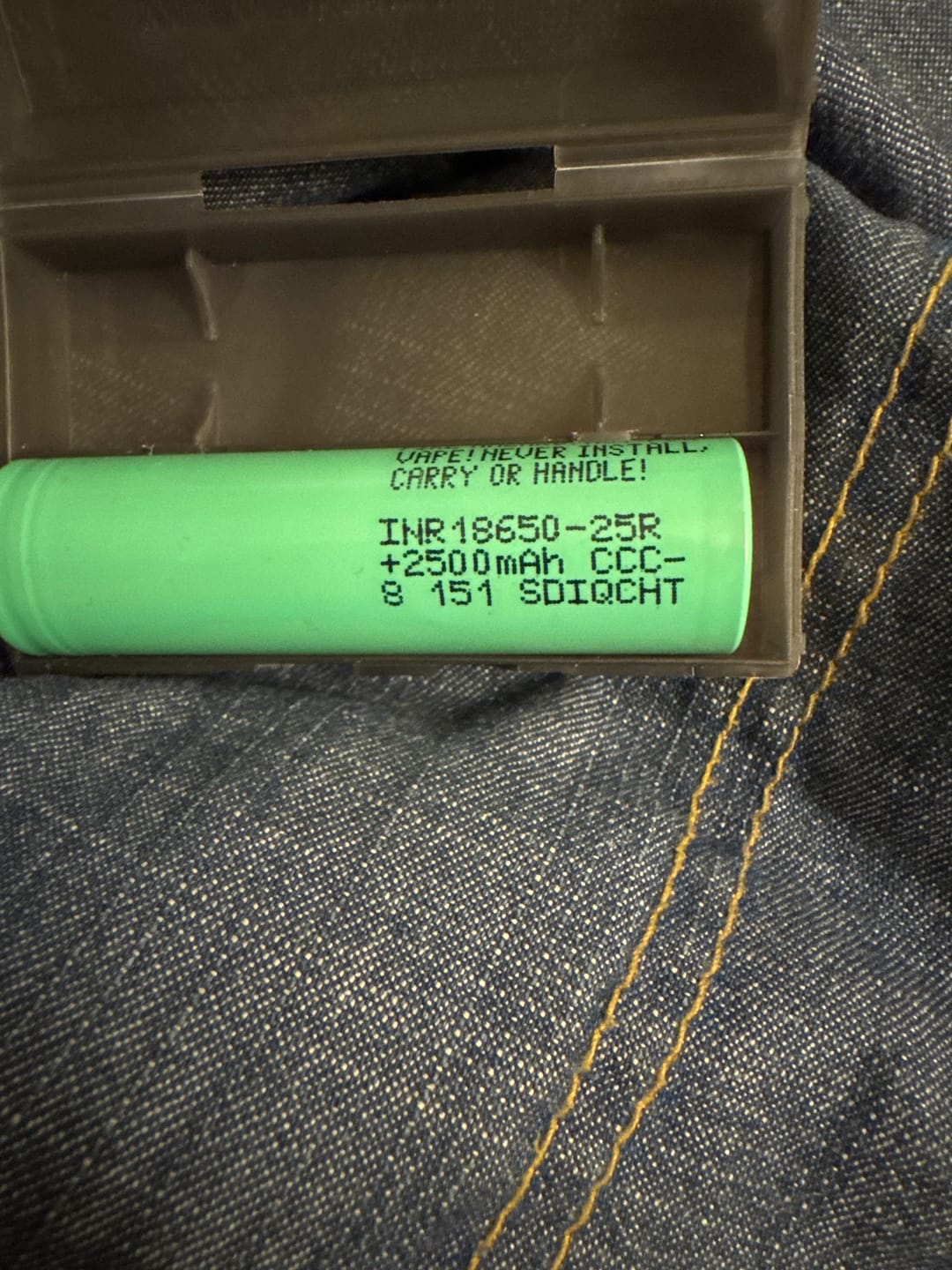 Customer photo review of Samsung 25R 18650 2500mAh 20A Battery