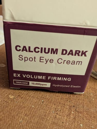 Customer photo review of Zentra Calcium Eye Cream