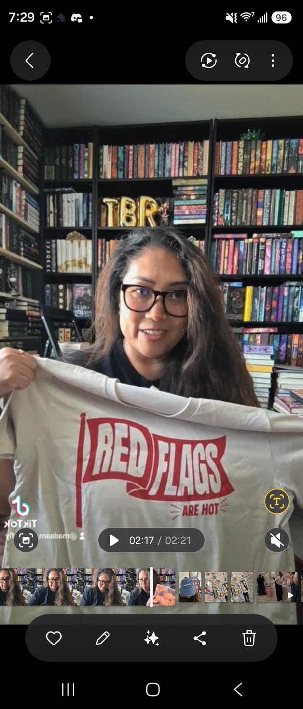 Customer photo review of smut slut book club subscription