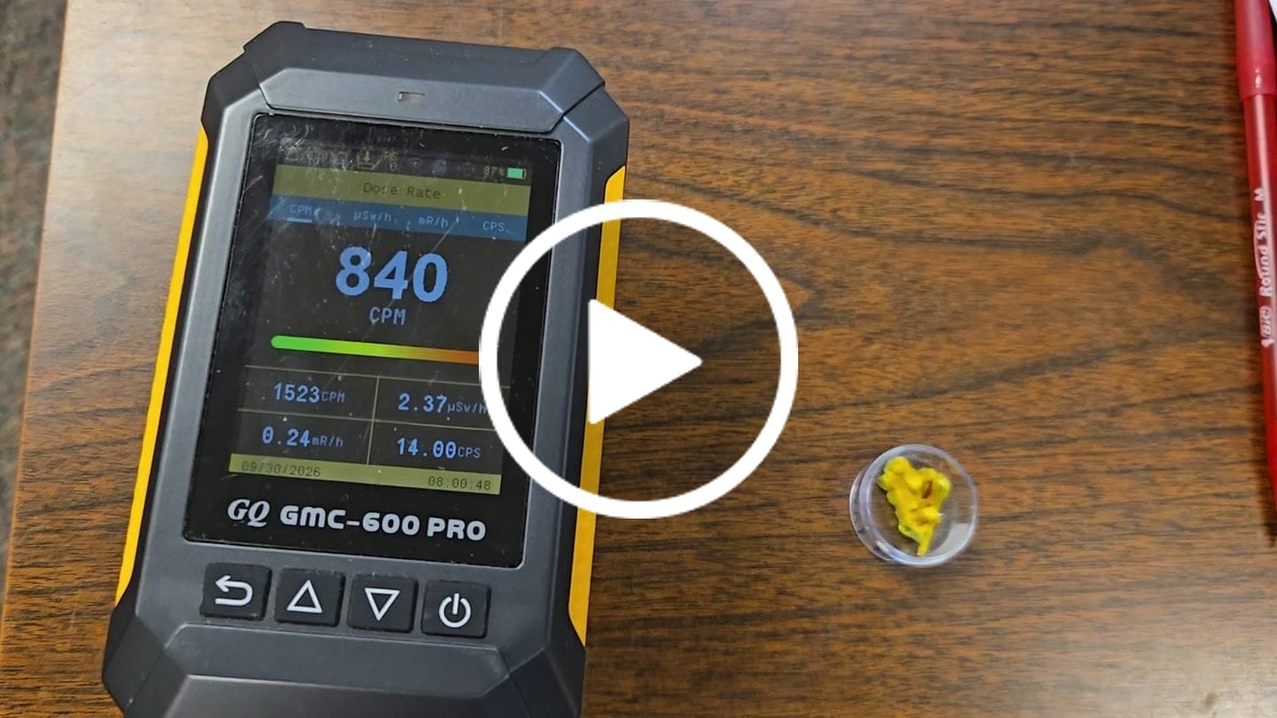 Customer video review of Uranium Element Cube (2inch Autunite)