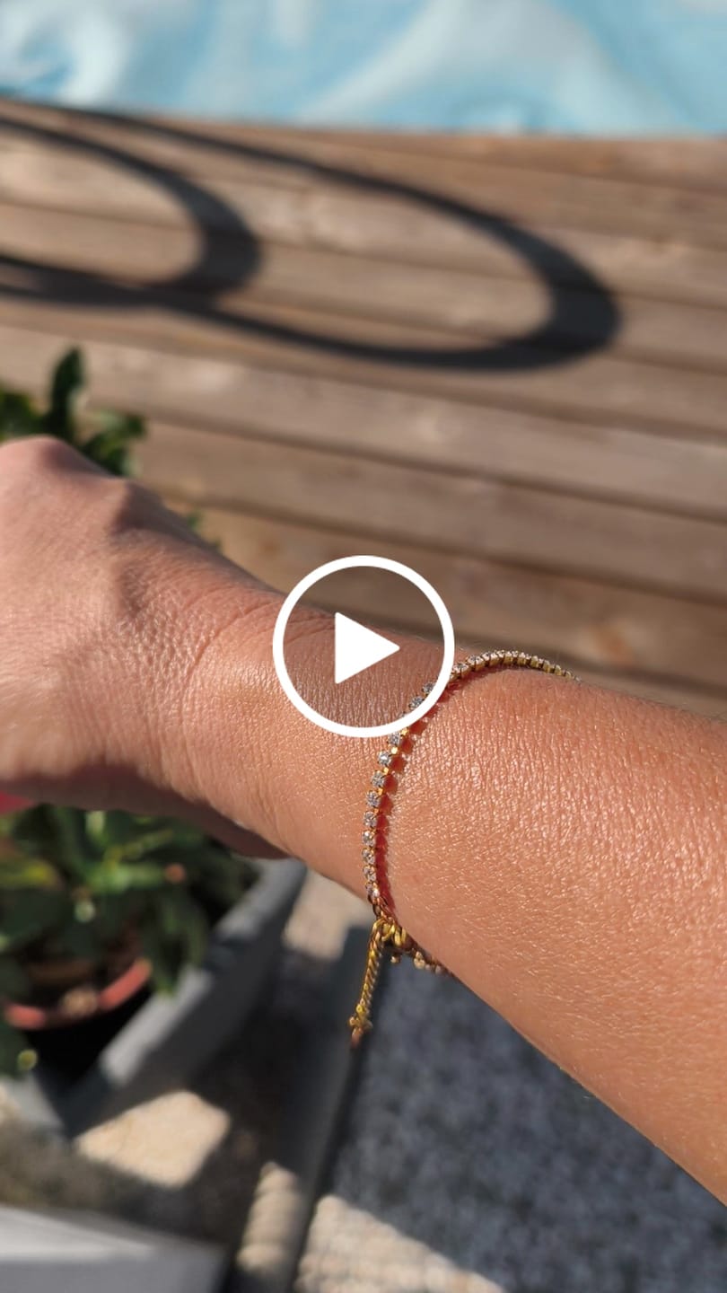 Customer video review of Tennis Armband | 18K vergoldet