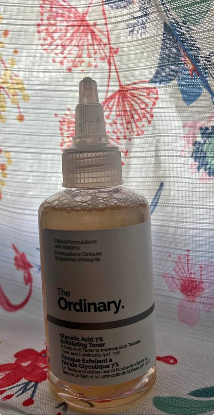 Customer photo review of The Ordinary Glycolic Acid 7% Exfoliating Toner 8.1 fl. oz.(240ml)