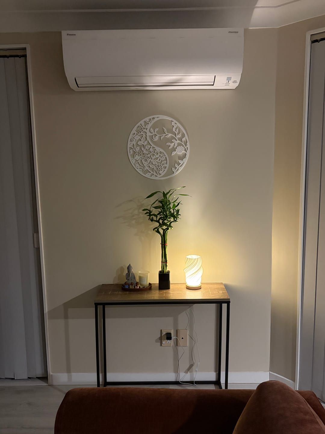 Customer photo review of Floral Yin-Yang Wall Art