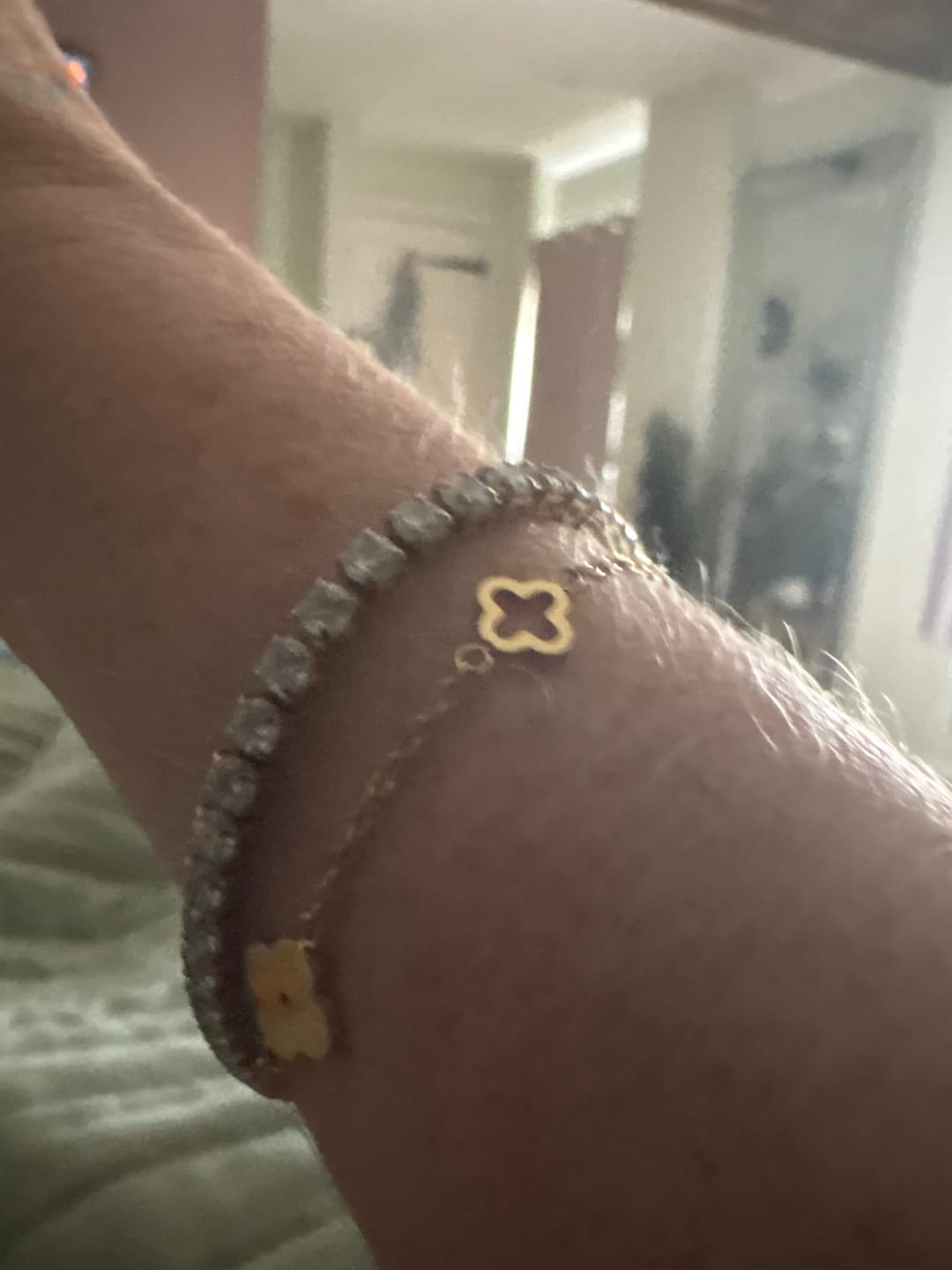 Customer photo review of Multi Clover Bracelet