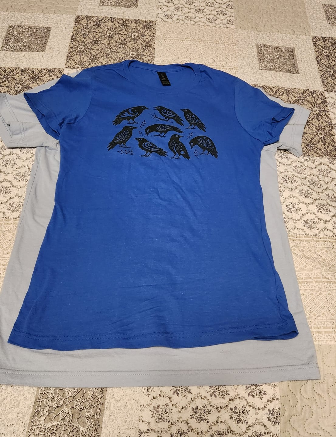 Customer photo review of Folk Art Crows Women's Tee
