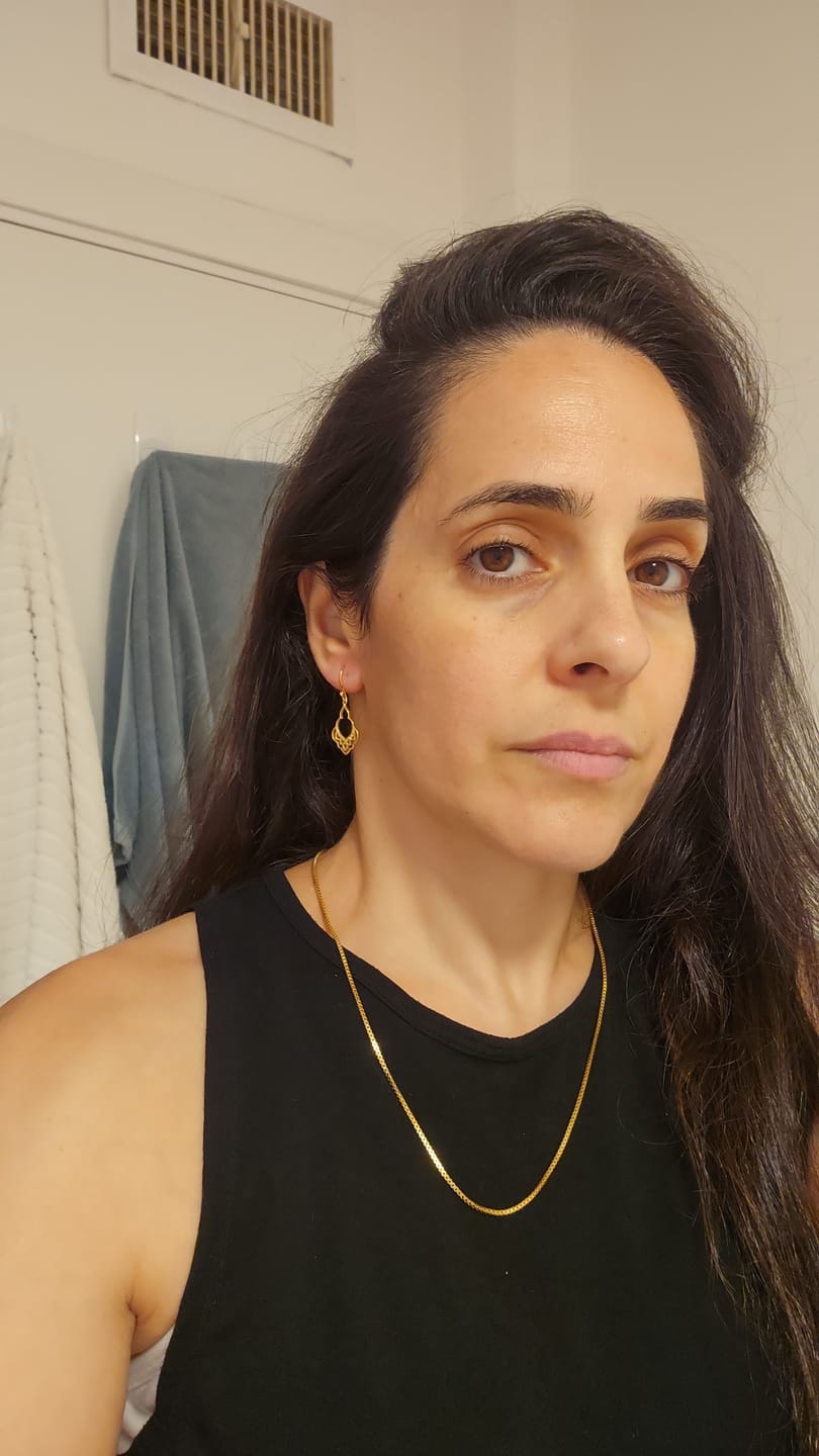 Customer photo review of עגילי השראה מרוקאית מוזהבים
