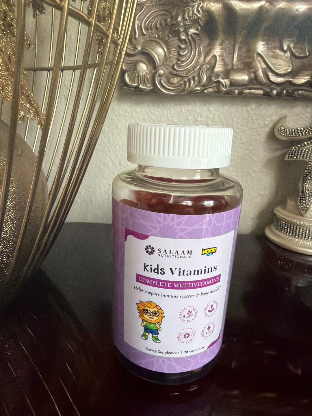 Customer photo review of Noor Kids Halal Gummy Multivitamins with Vitamins A, C, E & Zinc - 90 Count | Salaam Nutritionals