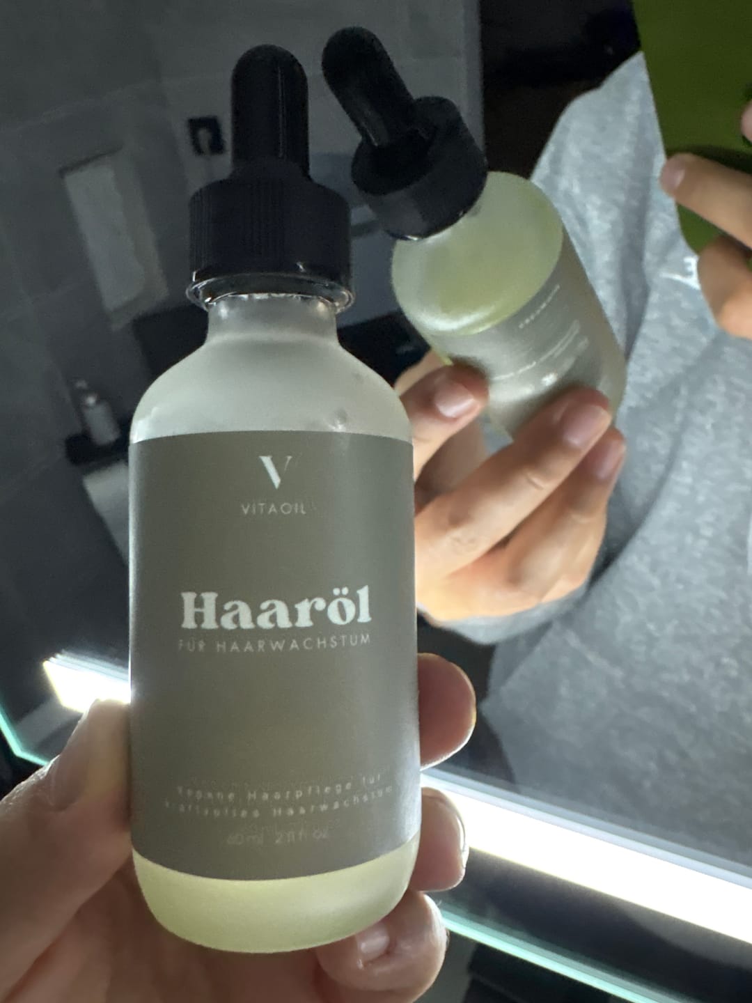 Customer photo review of Veganes Haaröl für schnelles Wachstum