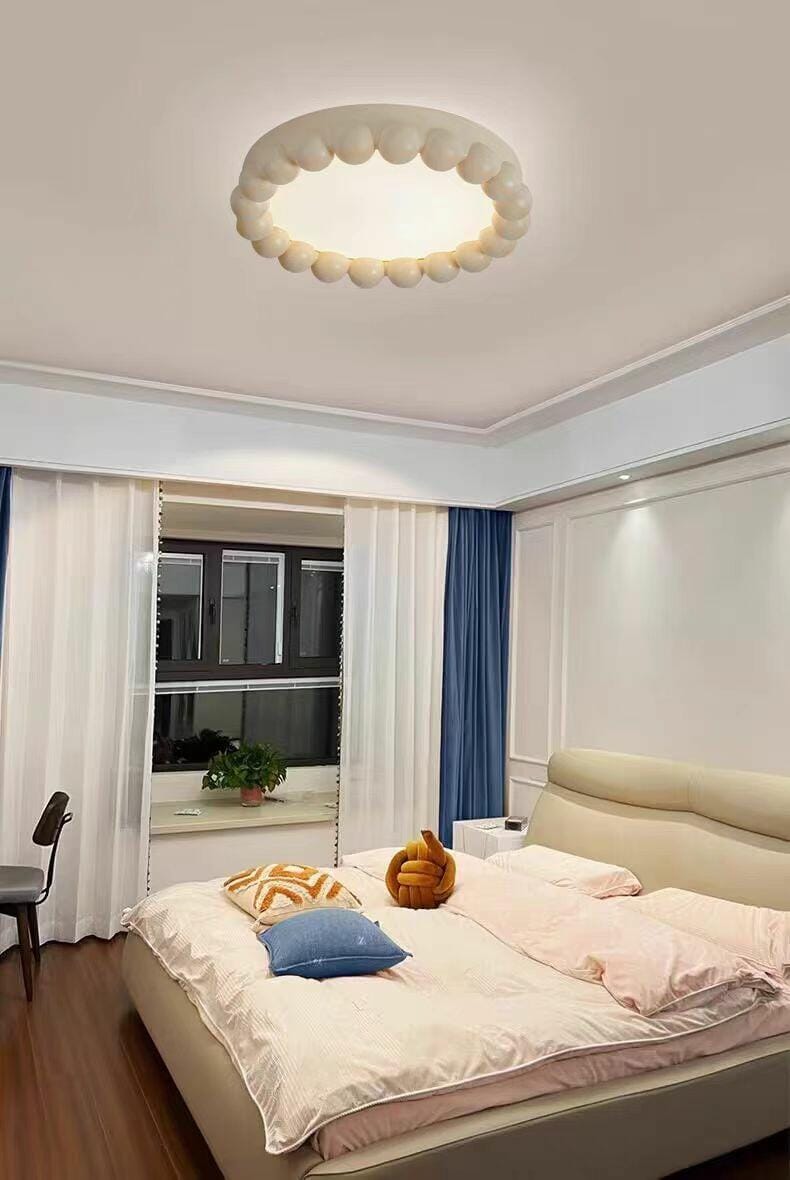 Customer photo review of Round Resin Ceiling Light, Acrylic Diffuser, 44 cm