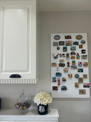Customer photo review of Metal Magnet Panosu Beyaz