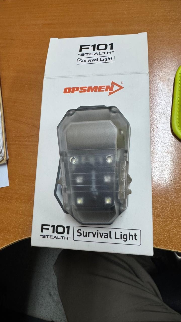 Customer photo review of LINTERNA DE SUPERVENCIA OPSMEN F101 COYOTE