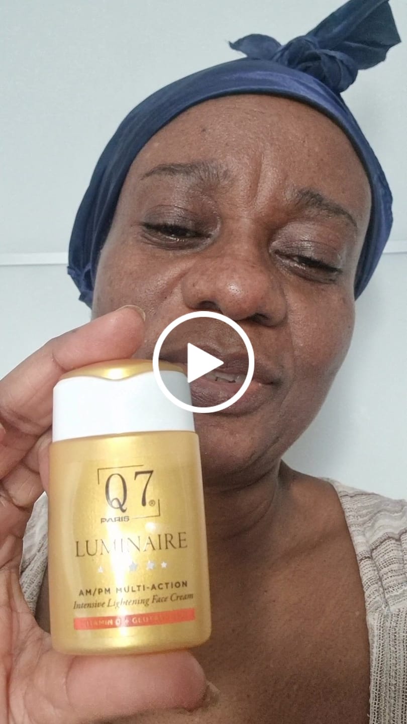 Customer video review of Q7 Paris Luminaire AM/PM Multi-Action Intensive Lightening Face Cream with Vitamin C and Glutathione – 30ml