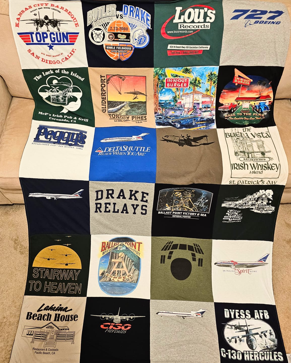 Customer photo review of Project Repat T-Shirt Quilt