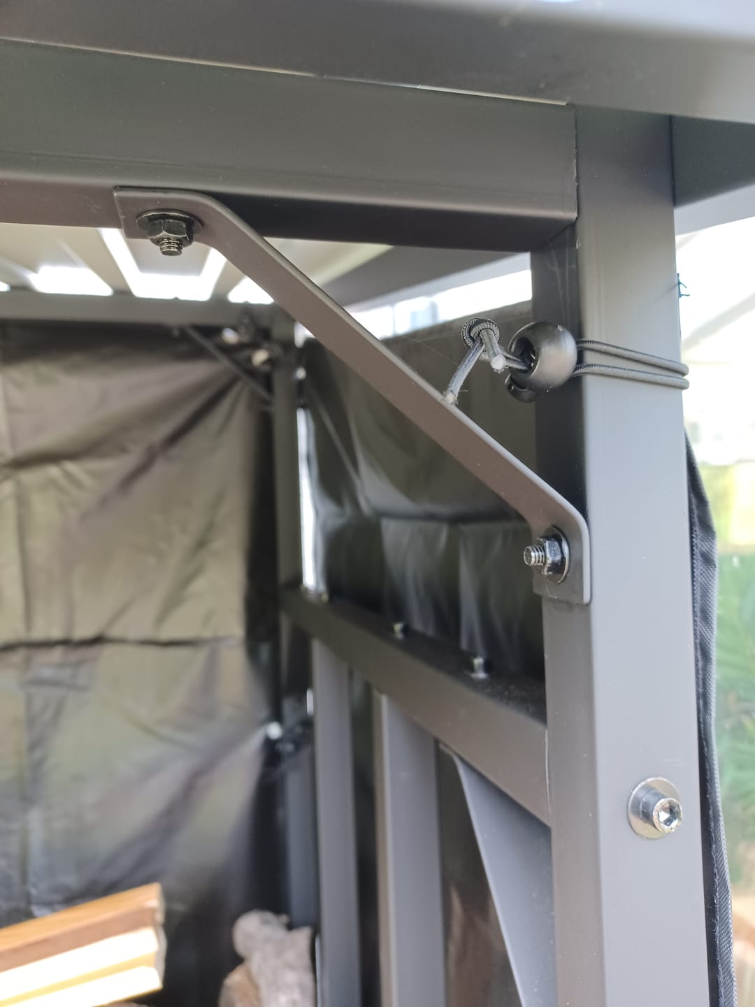 Customer photo review of Gartenzeit® Premium Kaminholzregal für den Außenbereich – 70 cm / 105 cm, extra stabil & wetterfest