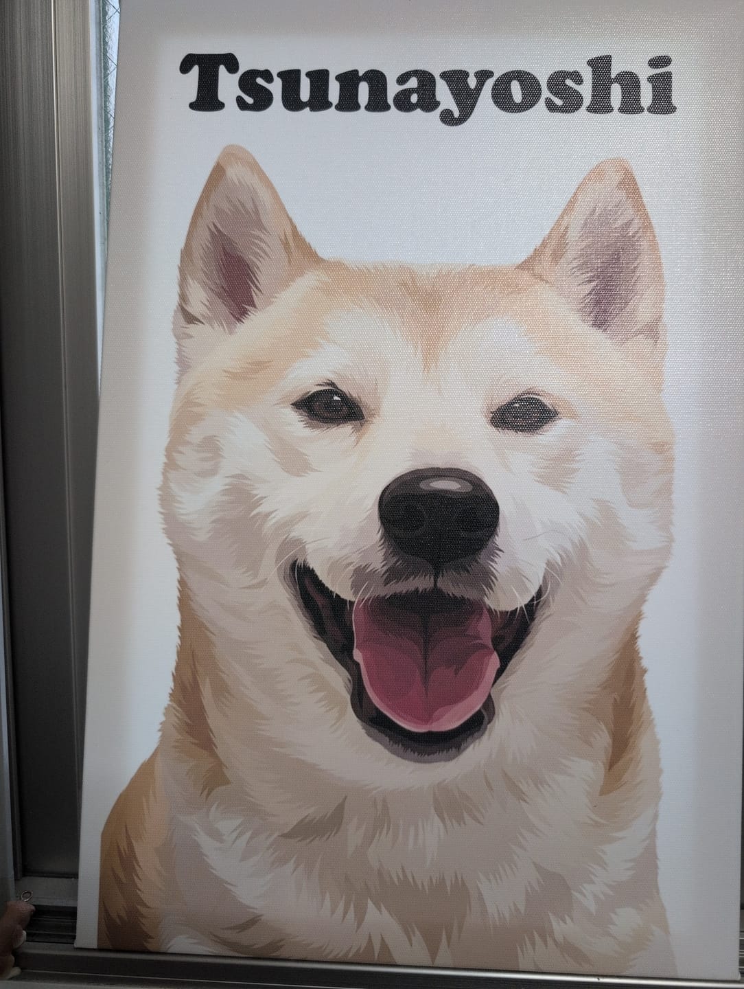 Customer photo review of Petcanva©オーダーメイド ペット似顔絵【3点セット】