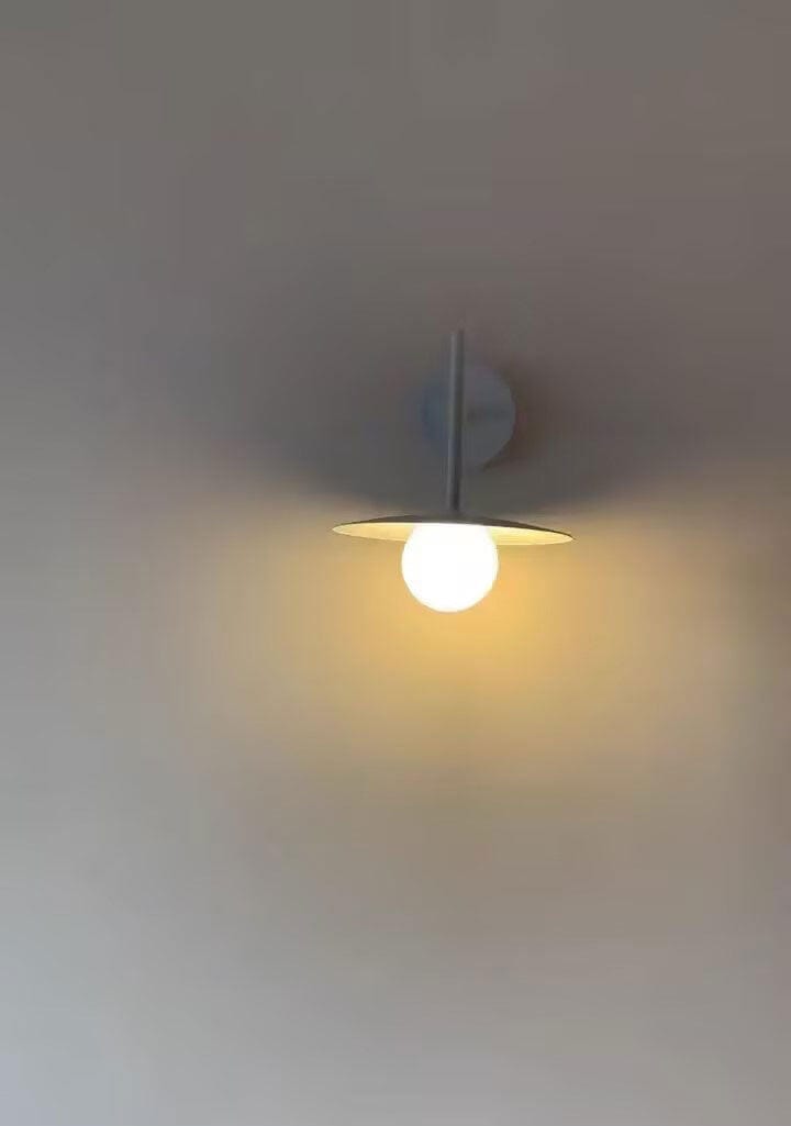Customer photo review of Ironwork Wall Light, Opaque Glass Shade, 25 cm, Wall Sconce