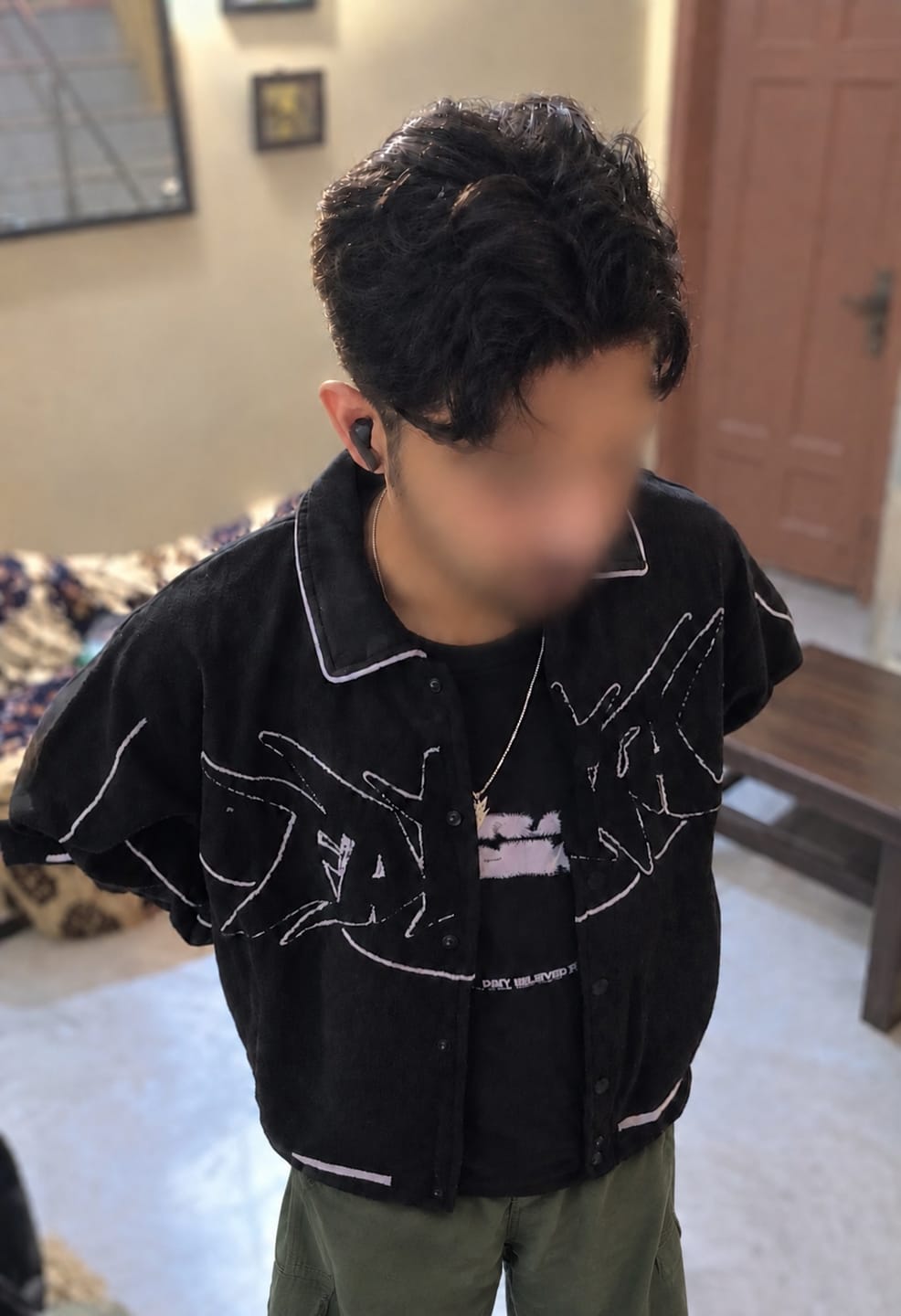 Customer photo review of FAITH VARSITY JACKET - UNISEX