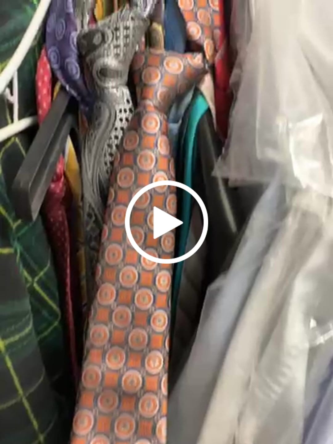 Customer video review of Ties2you Orange Tie Novelty Necktie Pocket Square Cufflink Set for Men