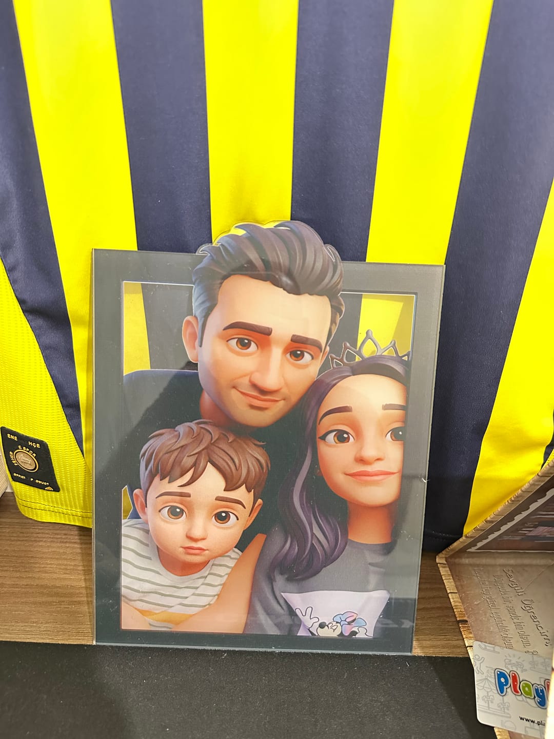 Customer photo review of Kişiye Özel Anime Çizgi Film Tablosu