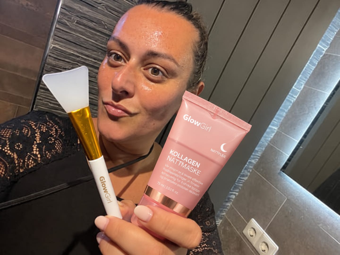 Customer photo review of Bio-kollagenmaske + pensel