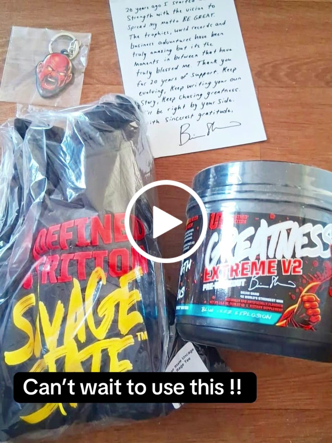 Customer video review of SAVAGE STATE GREATNESS EXTREME V2 PRE-WORKOUT