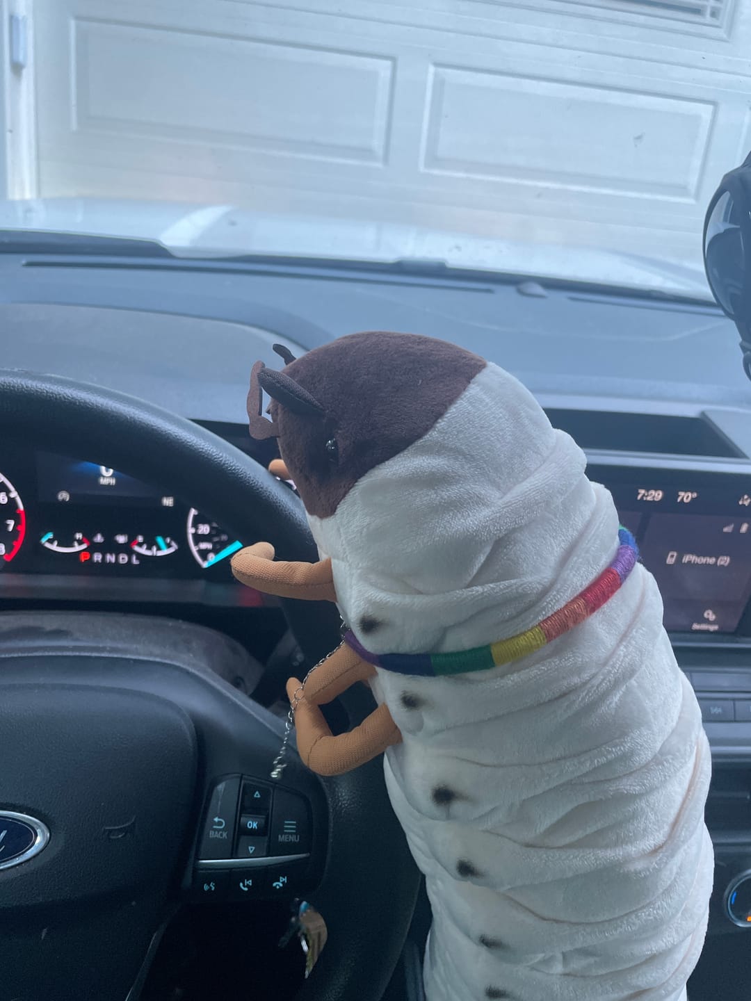 Customer photo review of White Grub Beetle Larva Plush - Realistic Stuffed Toy for Bug Lovers and Nature Enthusiasts