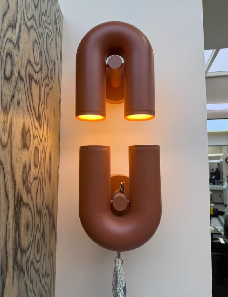Customer photo review of Swivel U-Shape Wall Light, Terracotta or Black, Integrated LED