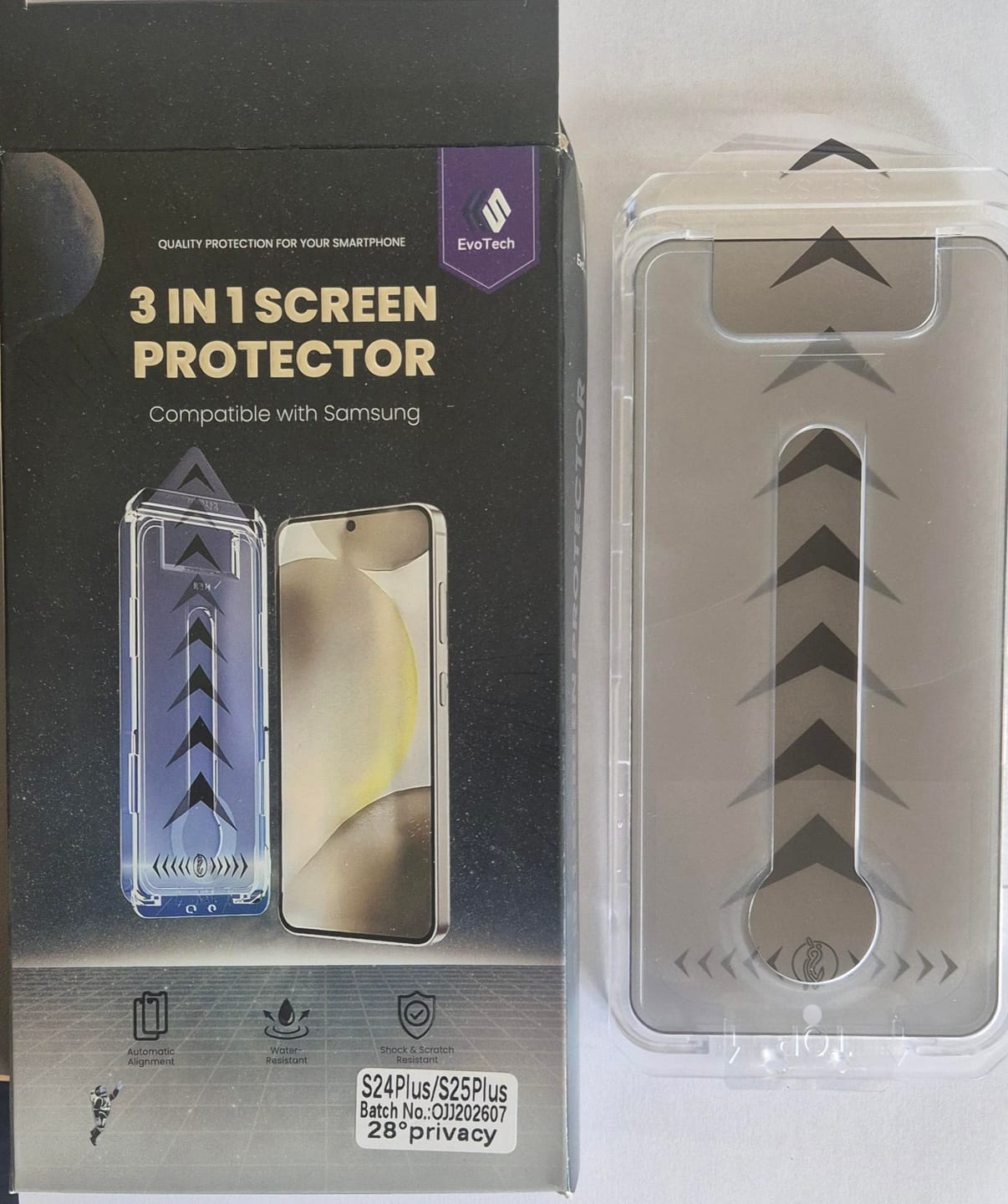 Customer photo review of Stof- en Bubbelvrije Screen Protector - Samsung-S