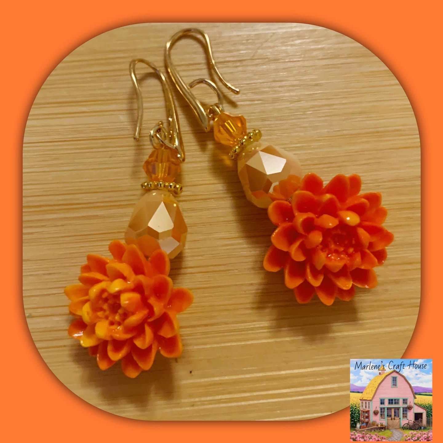 Customer photo review of Autumnal Floral Bead Strand in Mums The Word
