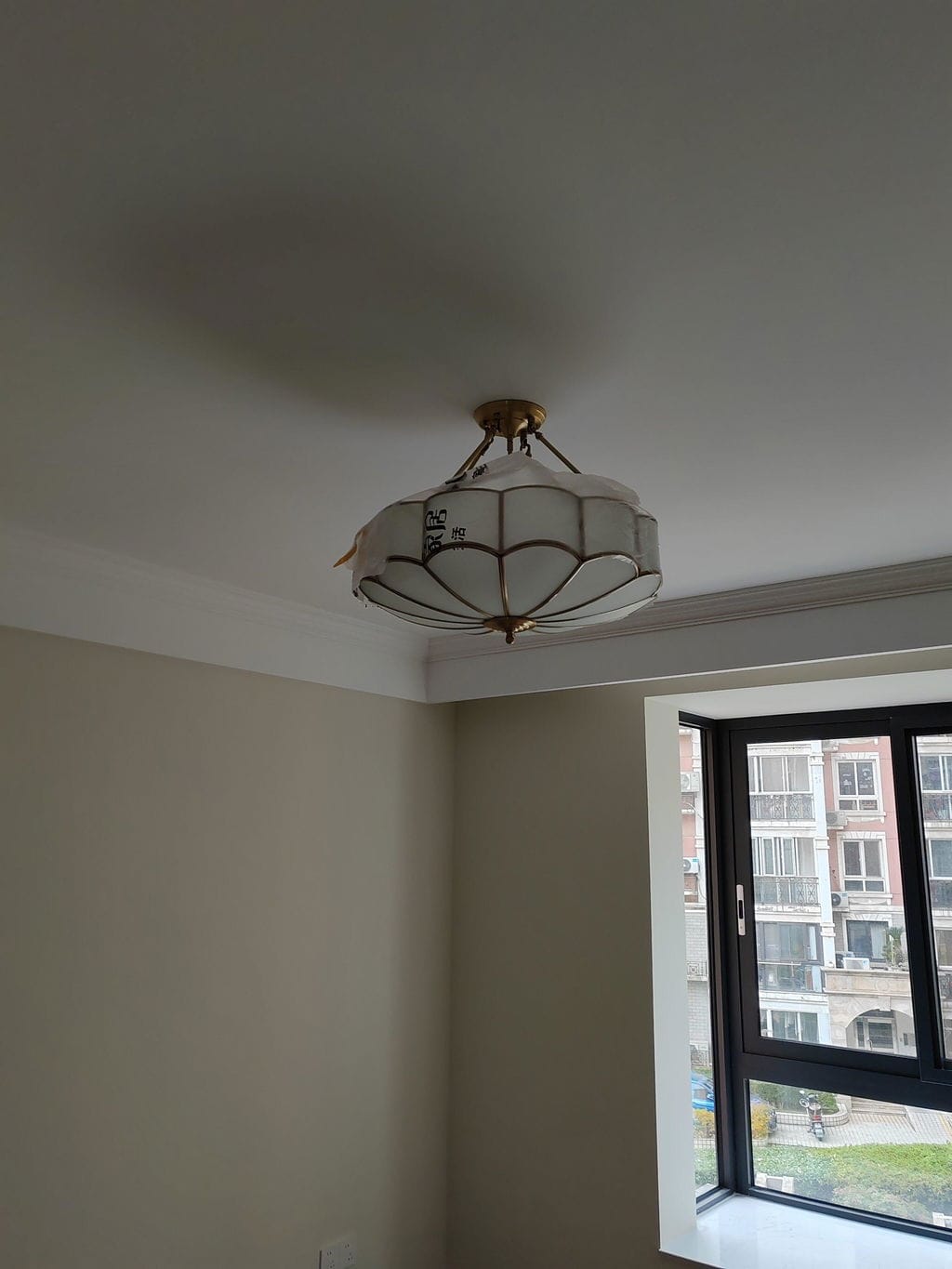 Customer photo review of Brass Cluster Ceiling Light, Frosted Glass, 45 or 60 cm