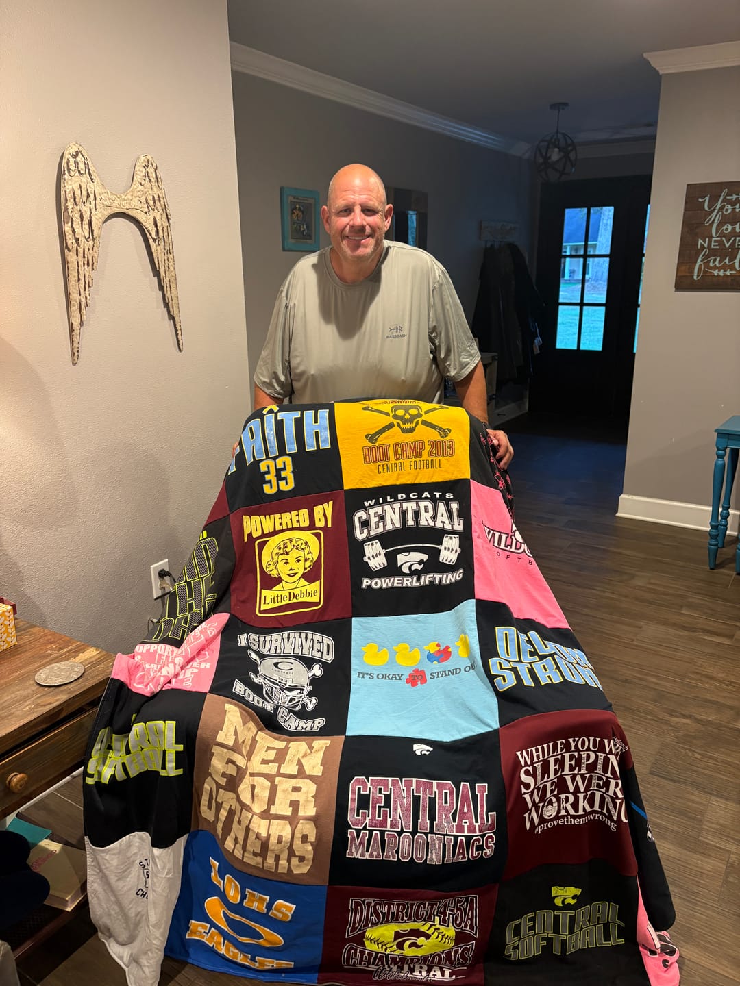 Customer photo review of Project Repat T-Shirt Quilt