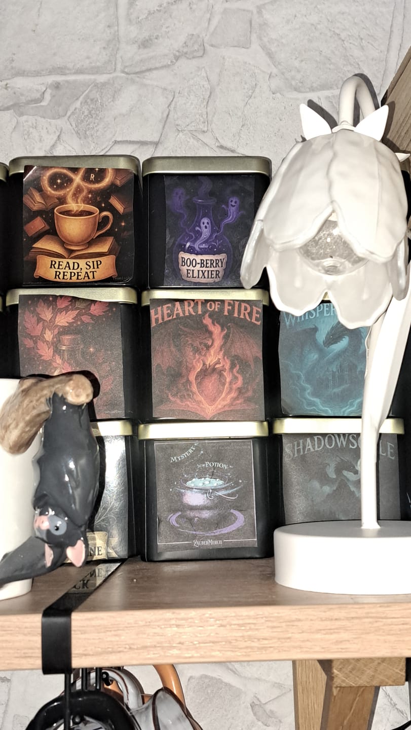 Customer photo review of Heart of Fire – Drachen Tee Pfirsich-Maracuja | Limitierter Booklover Tee