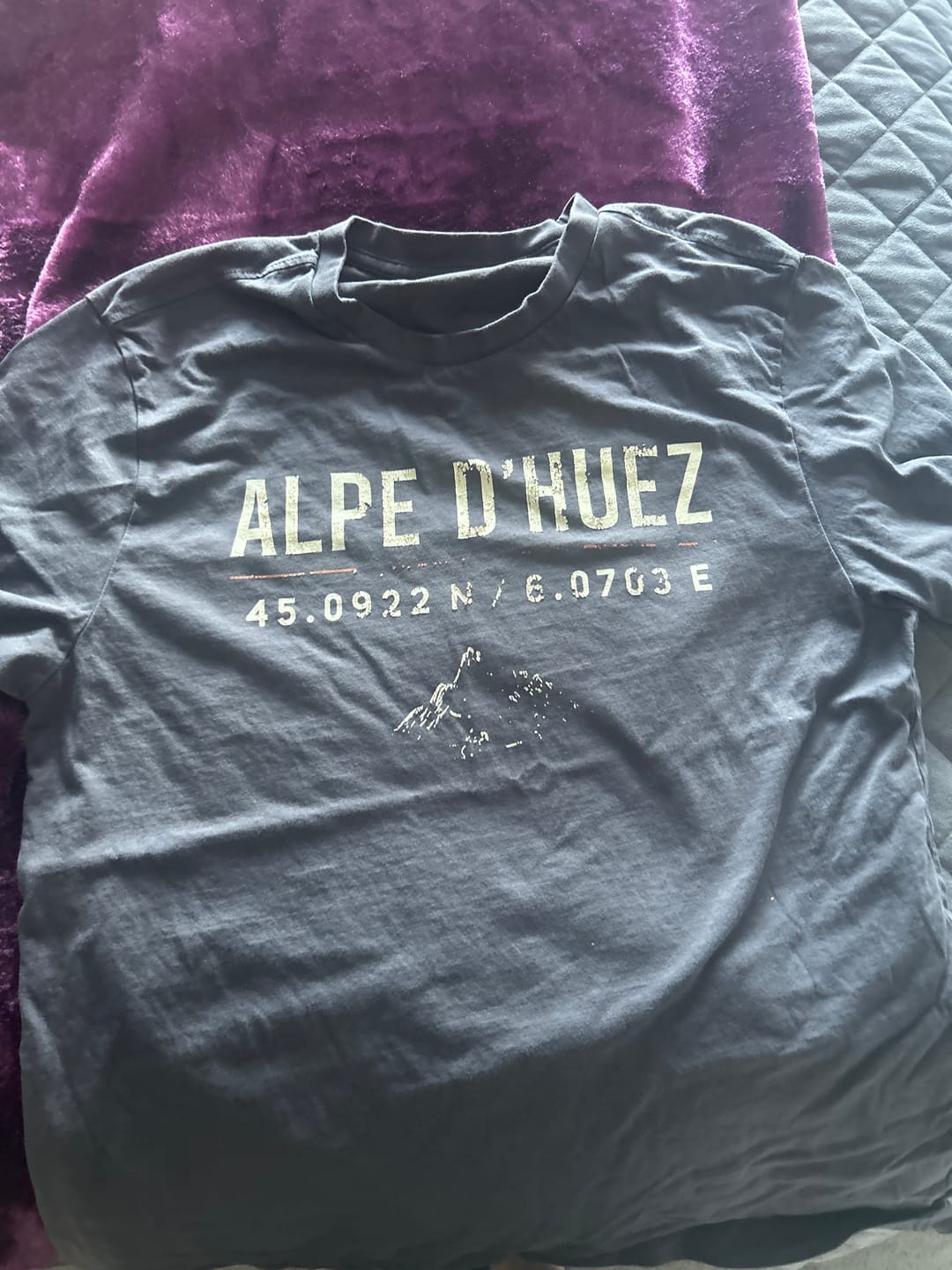 Customer photo review of Alpe D'Huez Heritage Cycling T-Shirt