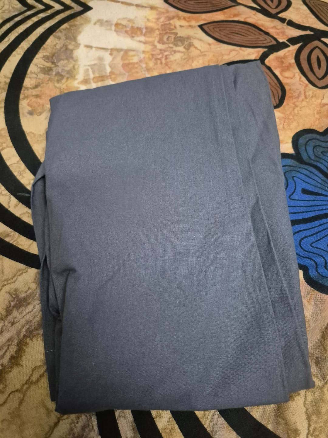 Customer photo review of Women Cement Grey Cotton Pant