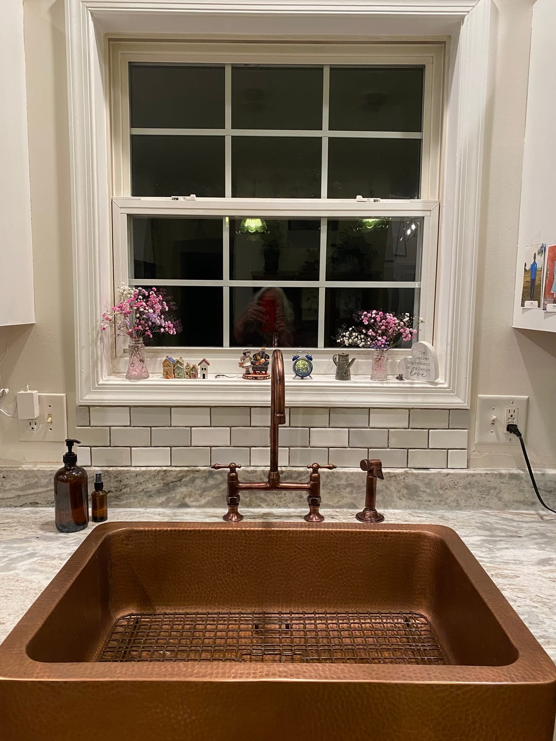 Customer photo review of Moroccan Copper Bridge Faucet  Kitchen Faucets