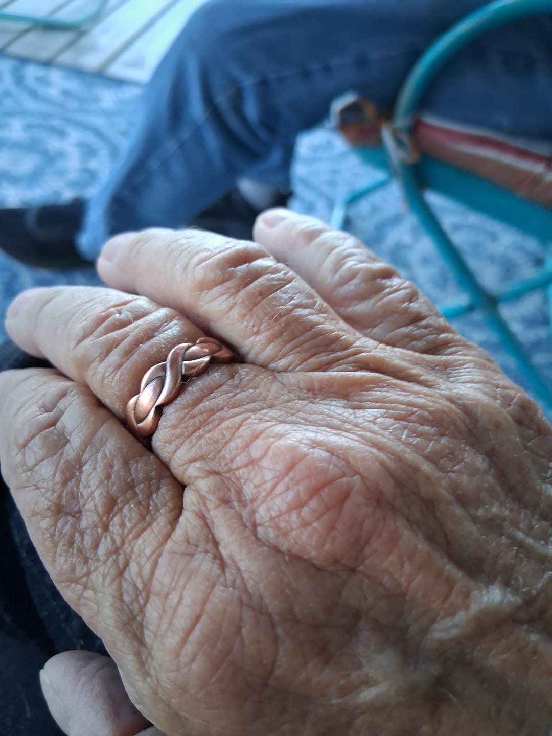 Customer photo review of Ladies Adjustable Copper Magnetic Ring