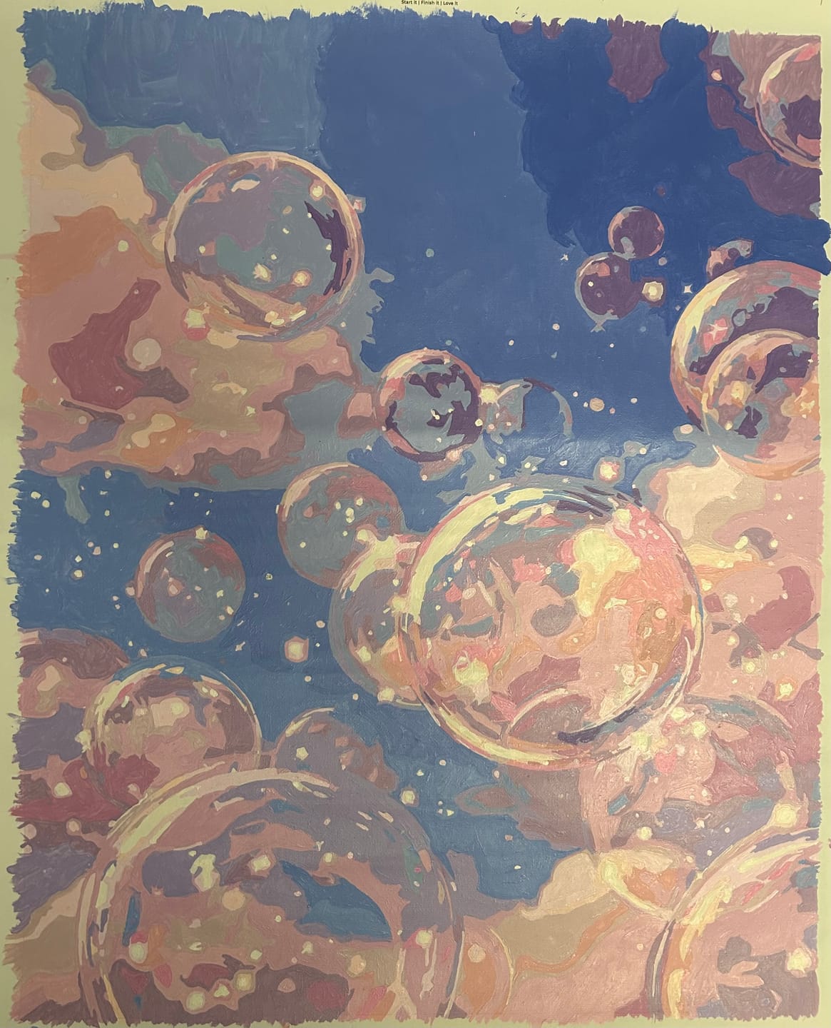 Customer photo review of Iridescence | Paint by Number